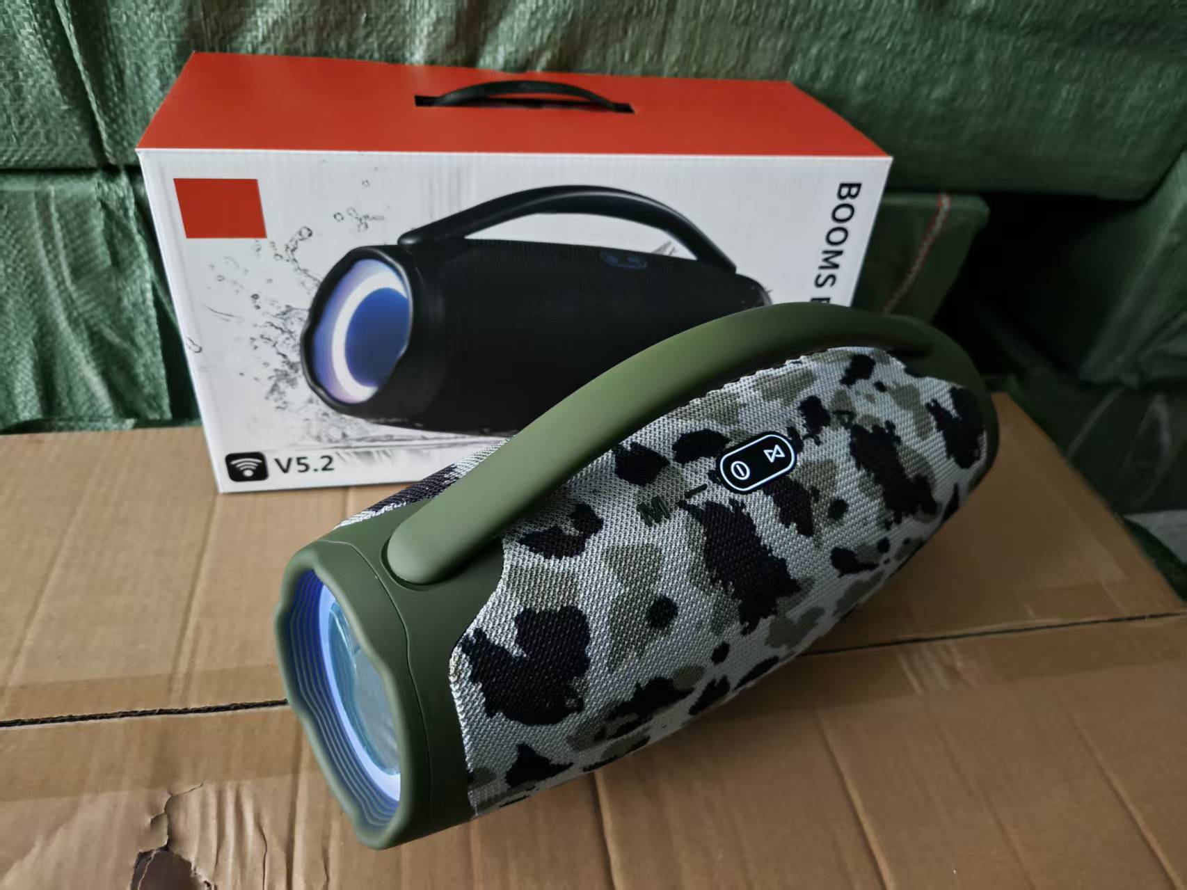 LED Big War God 3 Wireless Bluetooth Speaker Outdoor Camping Sports Bluetooth Speaker Portable Big War Drum 3rd Gen Speaker