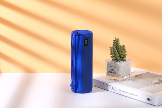 Cylindrical Iron Mesh Metal Texture Flashlight Bluetooth Dual Horn Speaker Outdoor Portable TG635