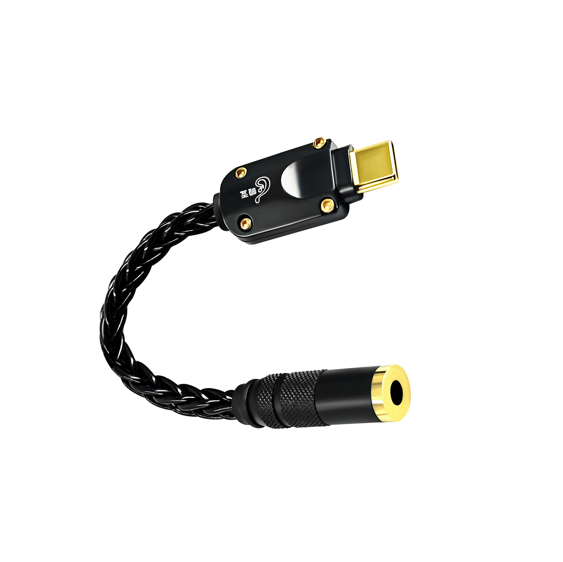 Type-C silver-plated OTG decoding cable HIFI decoding small tail CX31993 chip portable decoding earphone