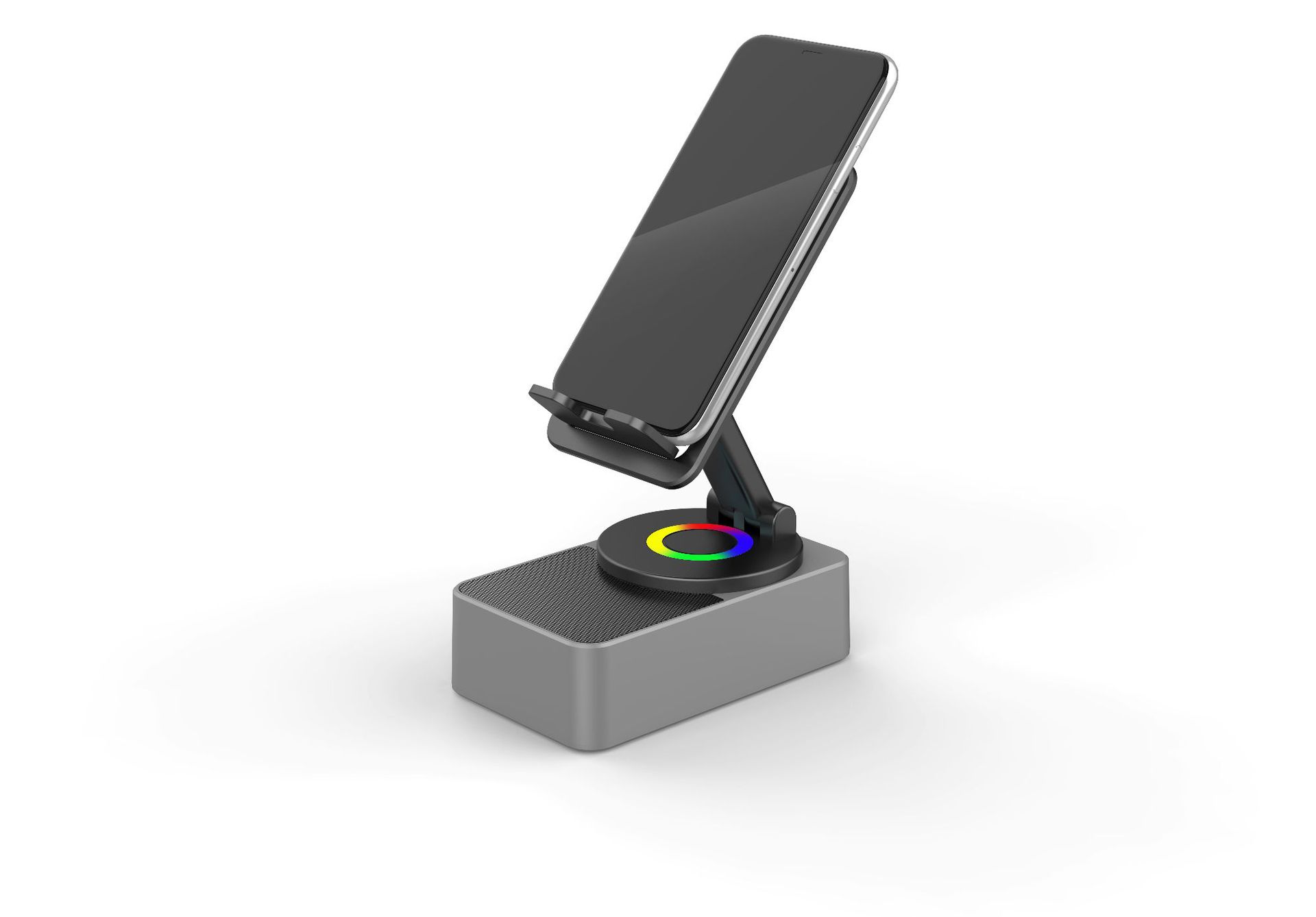 Four-in-One Charging Tablet Phone Holder Wireless Bluetooth Speaker Desktop 360 Rotating Audio