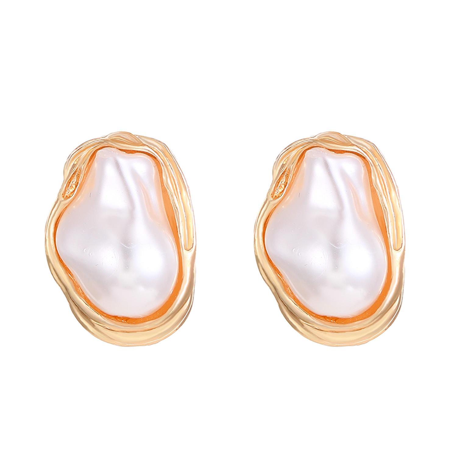 Baroque Irregular Pearl Set Jewelry Women Necklace Stud Earrings Bracelet Choker