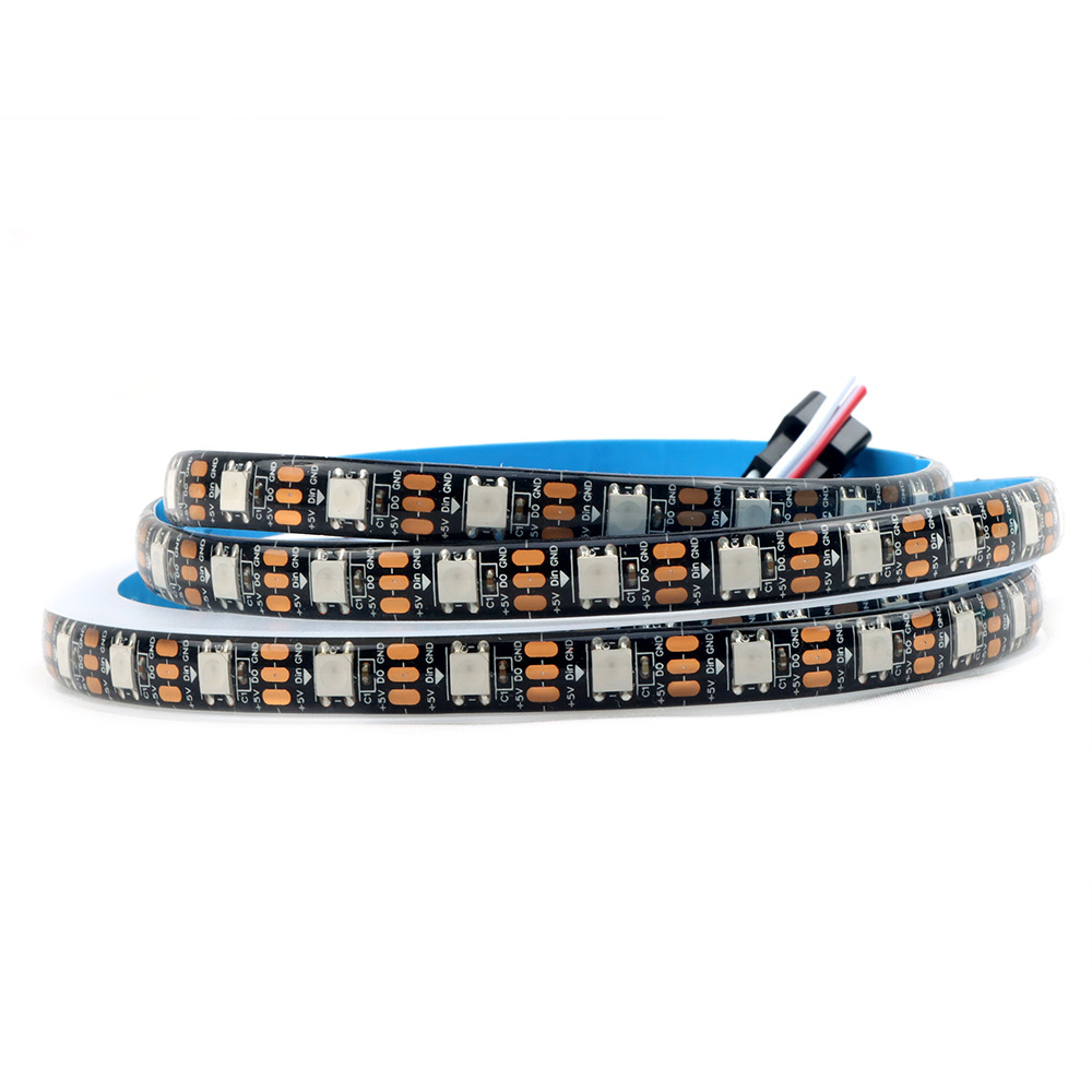 ws2812b magical color led strip light strip self-adhesive 5v drip glue blackboard 60 lights waterproof rgb flowing water running horse light