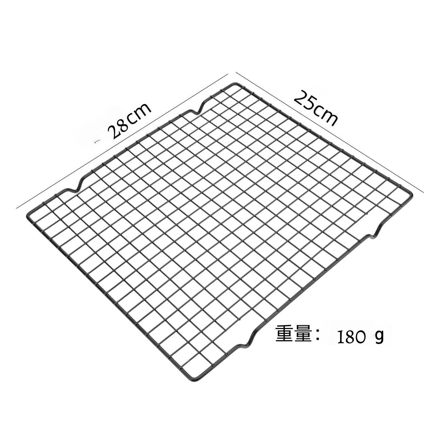 Black Square Cooling Rack Wire Mesh Rack Kitchen Cake Baking Bread Cooling Net Cookie Cooling Net