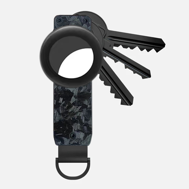 New Metal Keychain Aluminum Air Tag Key Organizer Buckle Key Clip Holds 2-6 Keys