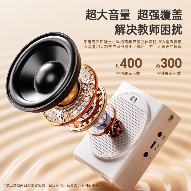 Soai S638 Bee Amplifier Wireless Teacher Classroom Speaker Super Loud Shouter Tour Guide Speaker
