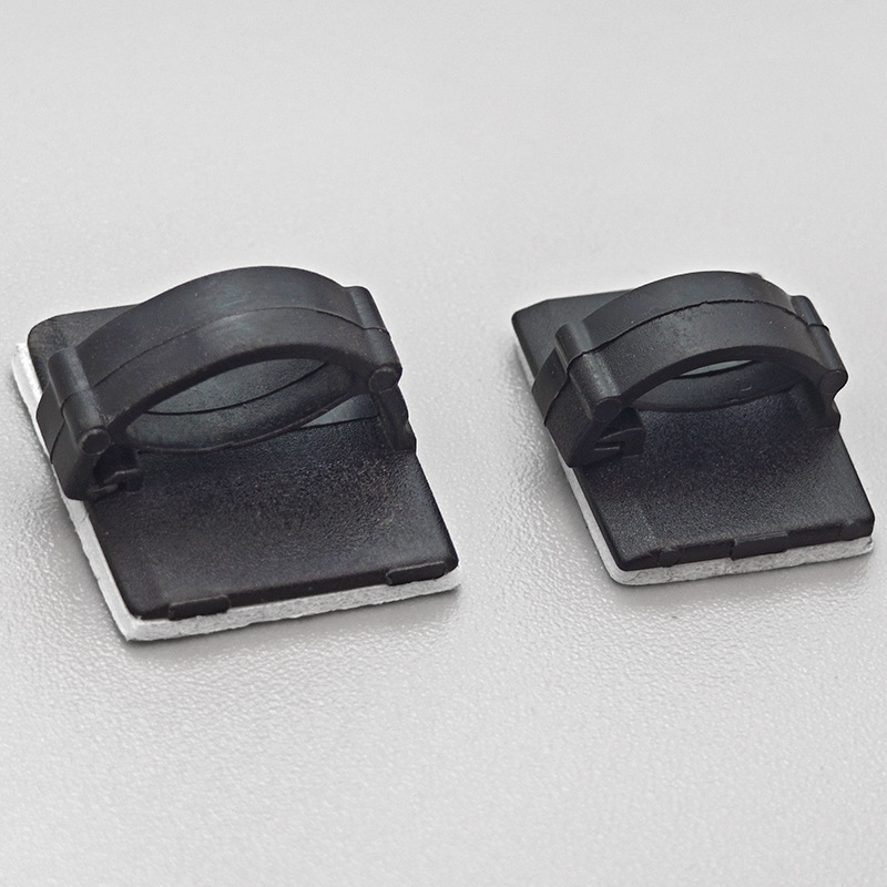 WCC Large and Small Self-Adhesive Press-Type Wire Fixing Seat Plastic Cable Clip Dashcam Wire Fixing
