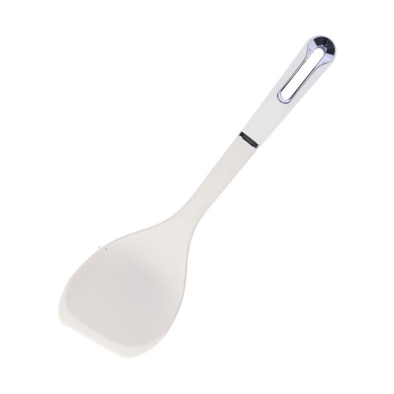 Silicone kitchen utensil set storage rack silicone spatula soup spoon slotted spoon claw scoop slotted spatula spoon set high temperature resistant cooking