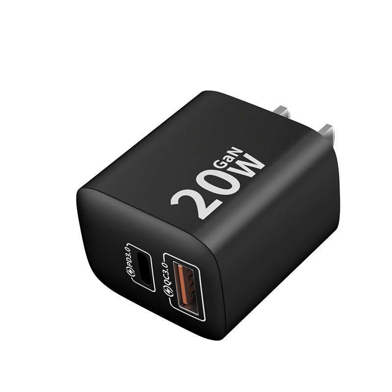 3C certified PD20W charger, suitable for Apple Huawei Samsung and other multi-protocol GaN fast charging head