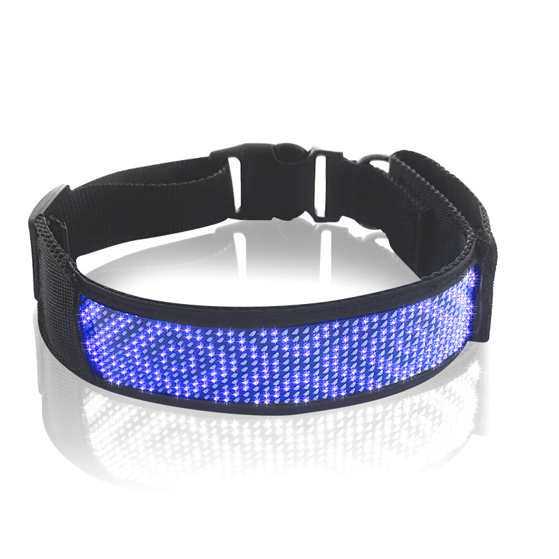 Newly Released Towed LED Pet Collar—Rechargeable LED Dog Collar, Customizable Sizes Available
