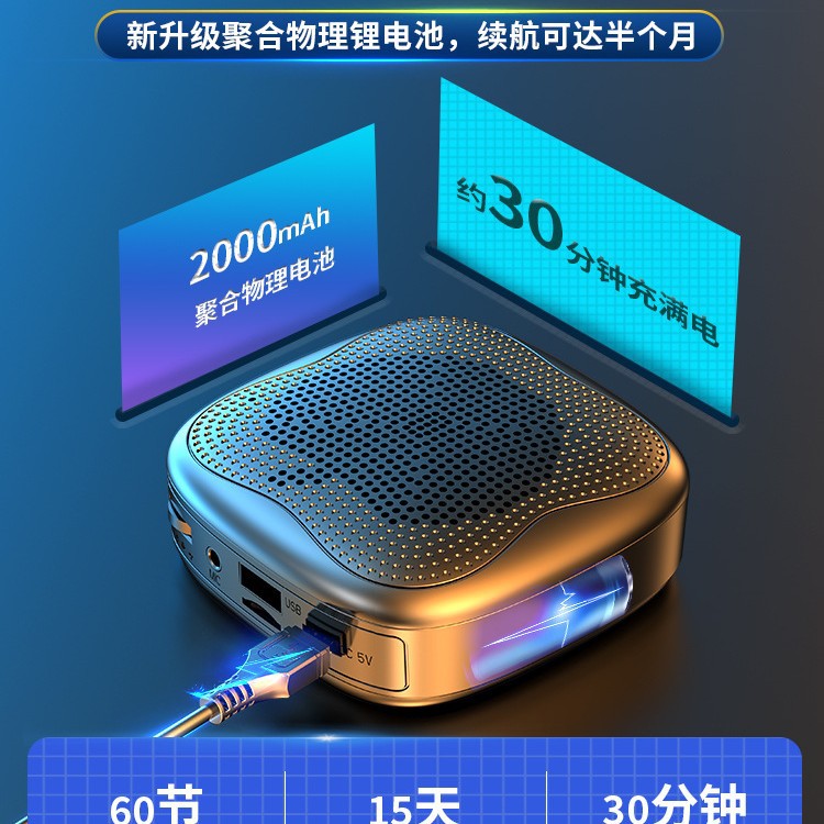 Bee Amplifier Portable Wireless Bluetooth Microphone Teaching Outdoor Sales Tour Guide Speaker Horn Loudspeaker