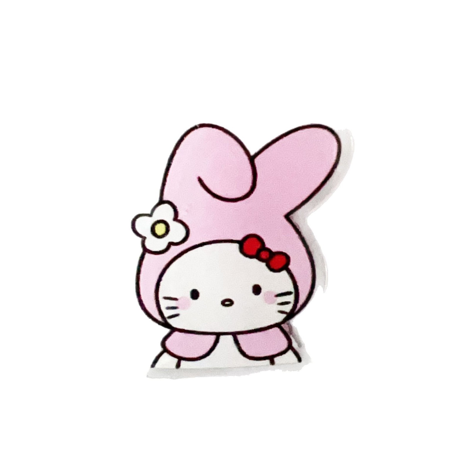KT Collaboration Cartoon Note Clip Sanrio Cartoon Double-sided Acrylic PP Clip Exam Paper Document Clip