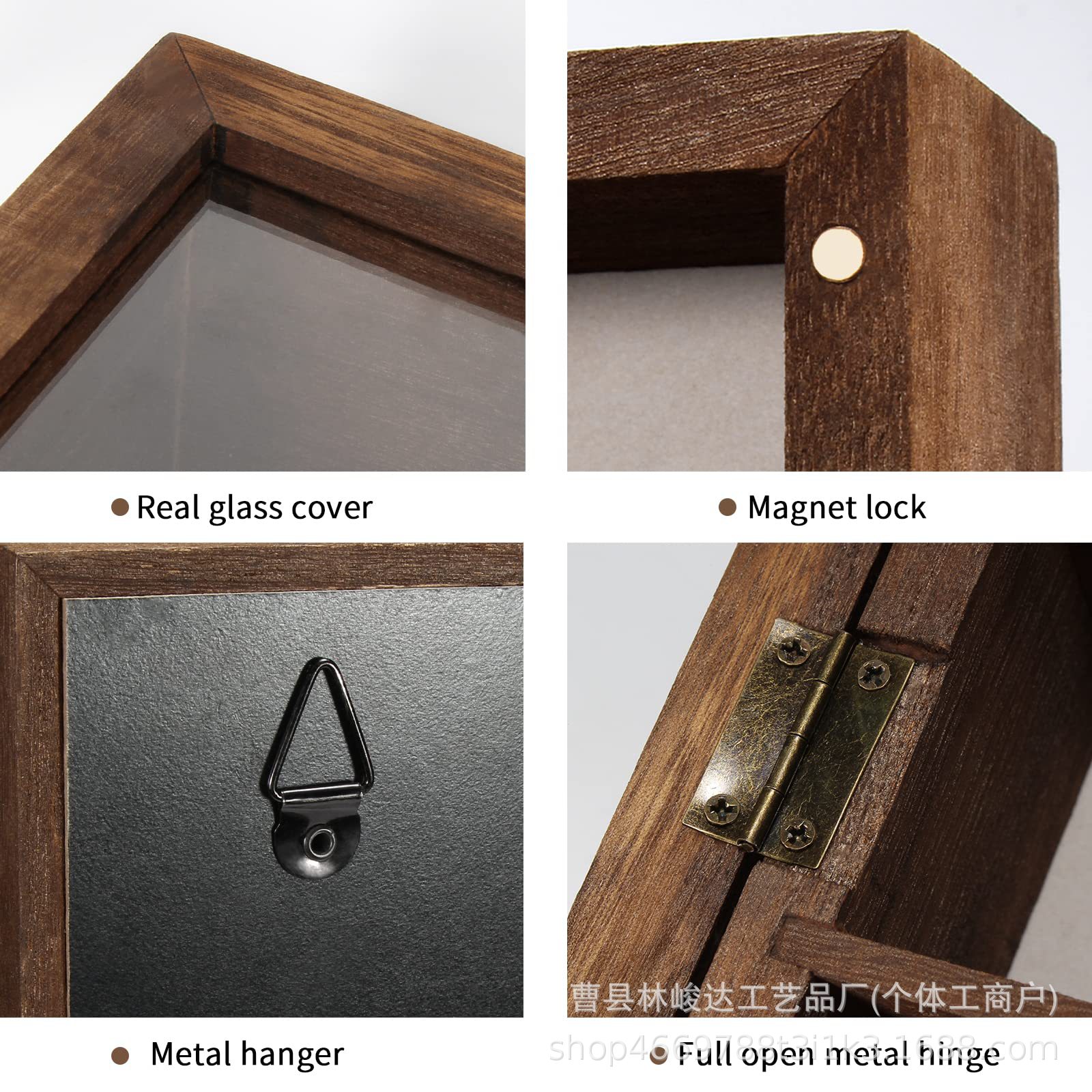 Wooden wall-mounted glasses storage rack, multi-layer sunglasses display stand, store hanging rack, solid wood storage