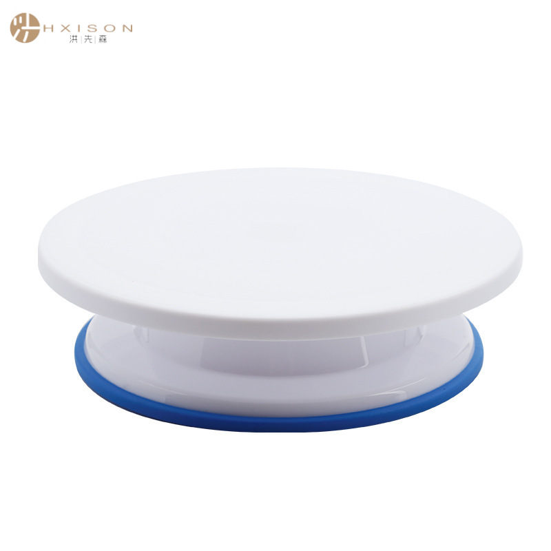 28cm cake turntable, piping stand, cream decoration rotating stand, plastic turntable, cake cream piping baking tool