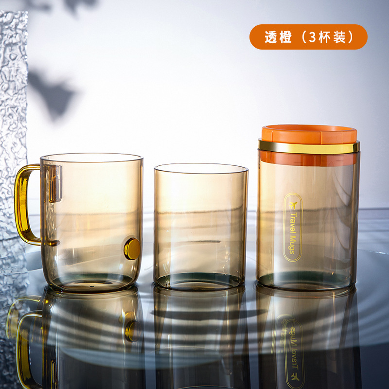 Luxury transparent travel toothbrush cup mouthwash cup toothbrush cup toothbrush set portable storage cup