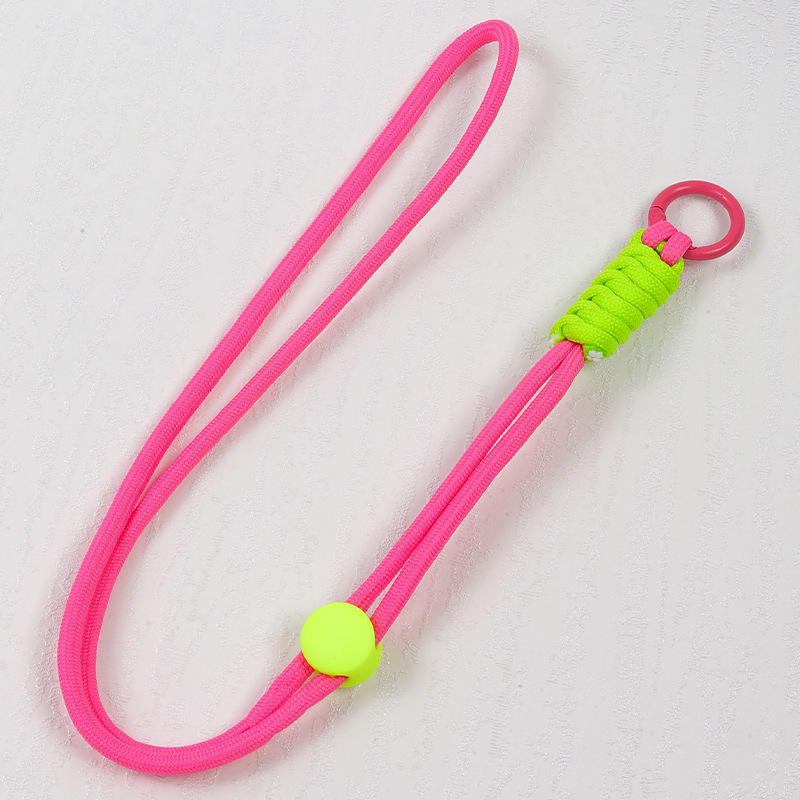 Phone lanyard wrist strap pendant phone chain hanging rope key female twist pendant neck hanging