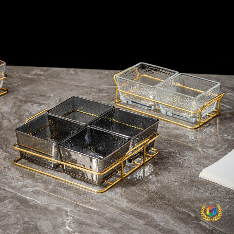 Nordic acrylic fruit tray, bar, KTV, foot bath, hairdressing, commercial display plate, snack dish, compartment tray, storage box