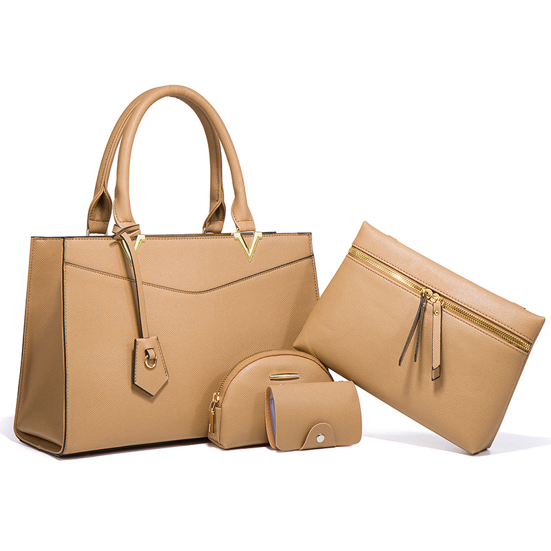 2026 new women's bag handbag large capacity four-piece set mother-child bag crossbody large bag medium bag