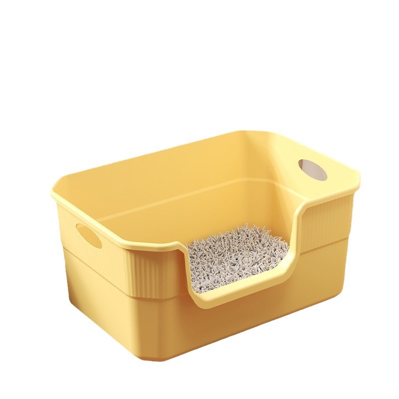 Extra Large Cat Litter Box, Anti-Splash Cat Toilet, Kitten Bathtub, Open Type Extra Large Cat Litter Box