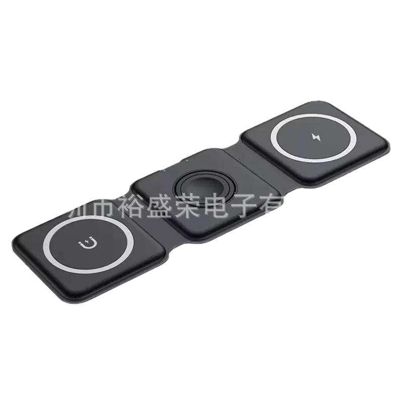 3-in-1 Foldable Wireless Charger for Apple Huawei Phone Earphone Watch Magnetic Fast Charging Stand
