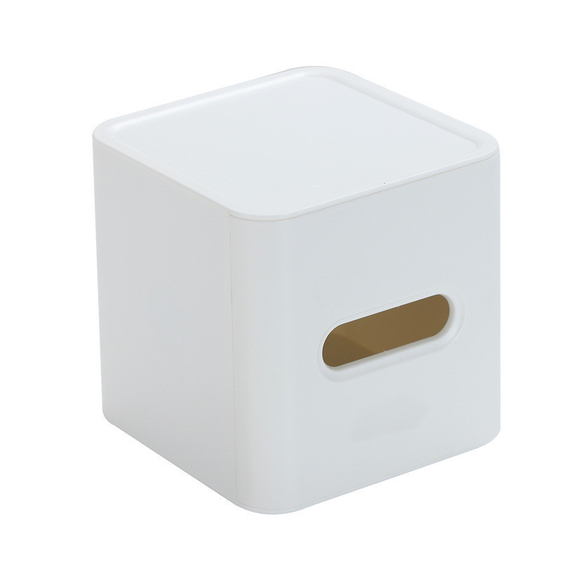 Simple dining room, dormitory, living room desktop tissue box, storage box, coffee table napkin holder, household roll paper holder