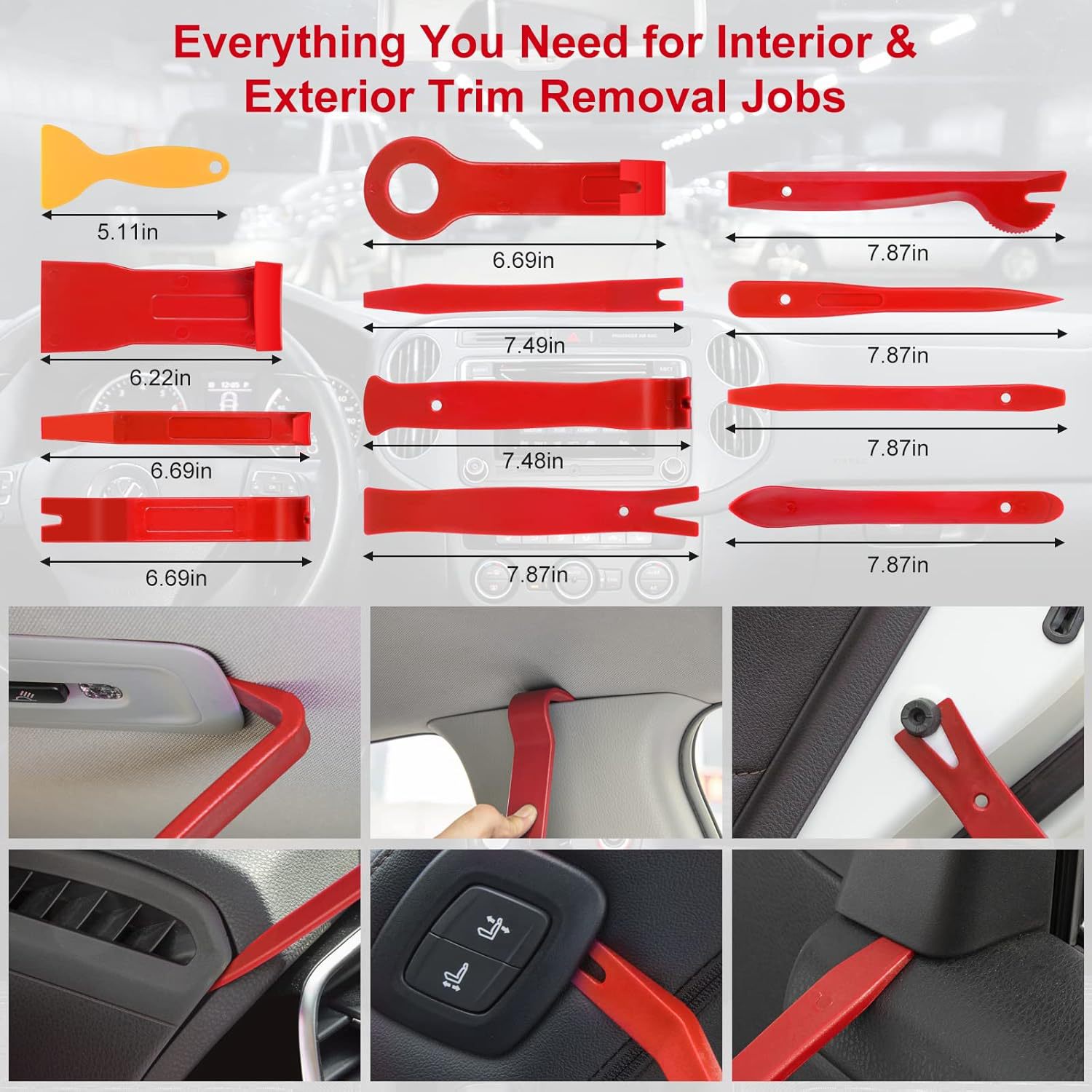 Car Audio Interior Modification Disassembly Tool Combination Set 5/19/40/330-Piece