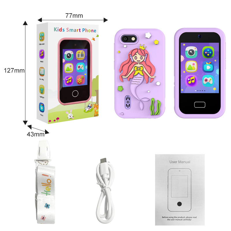New children's phone touch camera HD photo video game music cartoon toy