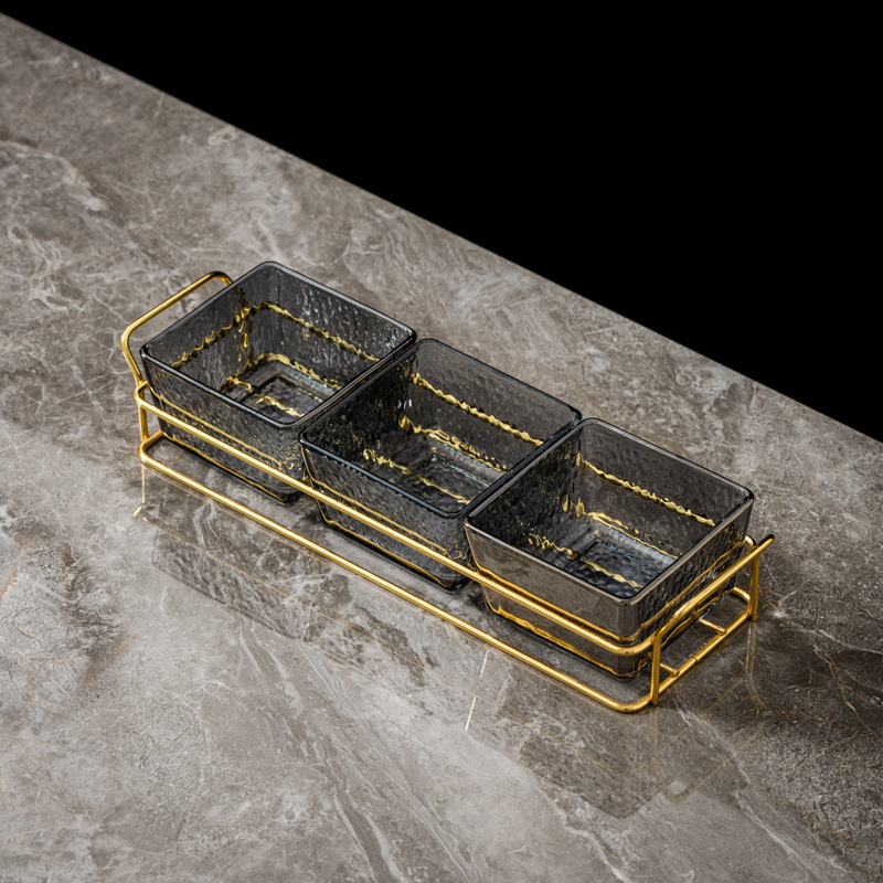 Nordic acrylic fruit tray, bar, KTV, foot bath, hairdressing, commercial display plate, snack dish, compartment tray, storage box
