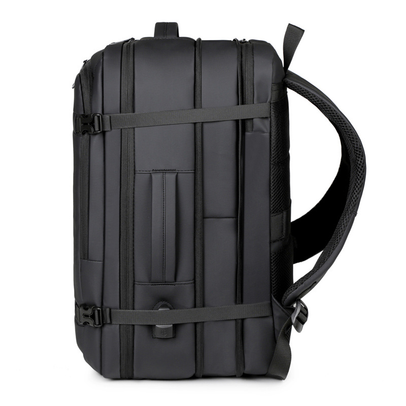 Business backpack USB charging water-repellent large capacity expandable computer bag business trip travel backpack men