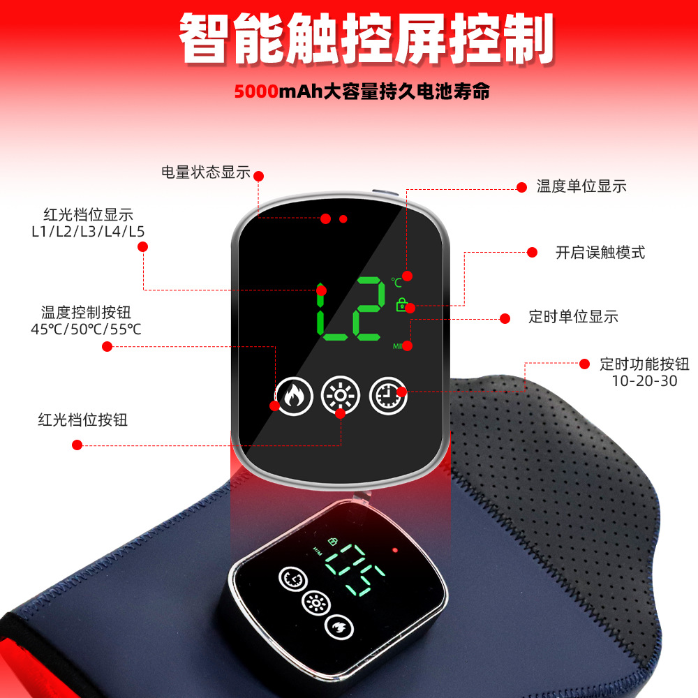 Wireless Red Light Physiotherapy Gloves 100 LED Beads Infrared Hand Physiotherapy Device Portable Heating Gloves