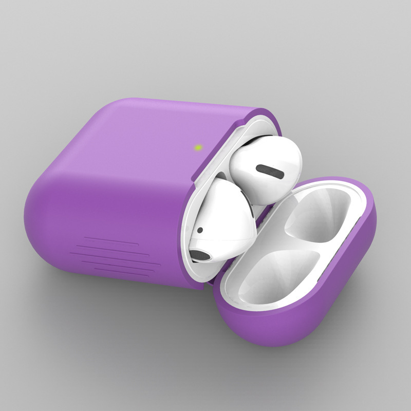 Suitable for Apple AirPods Headphone Case Protective Cover 1/2 Generation Universal Headphone Case Bluetooth Headphone Silicone Protective Case