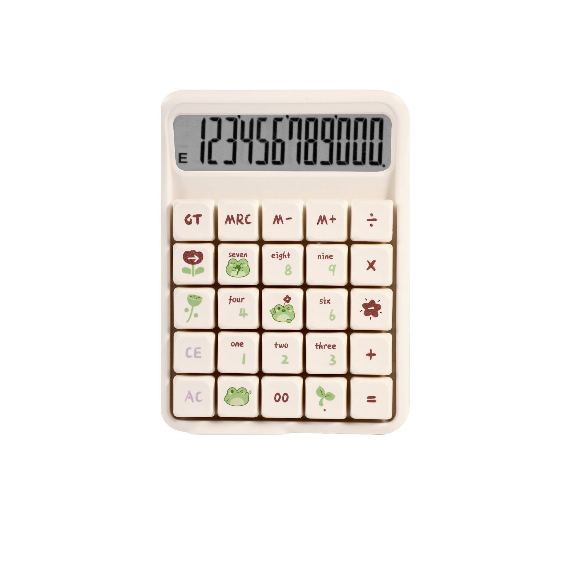 7258 attack mechanical detachable keys colorful desktop calculator cute cartoon 12-digit large screen computer