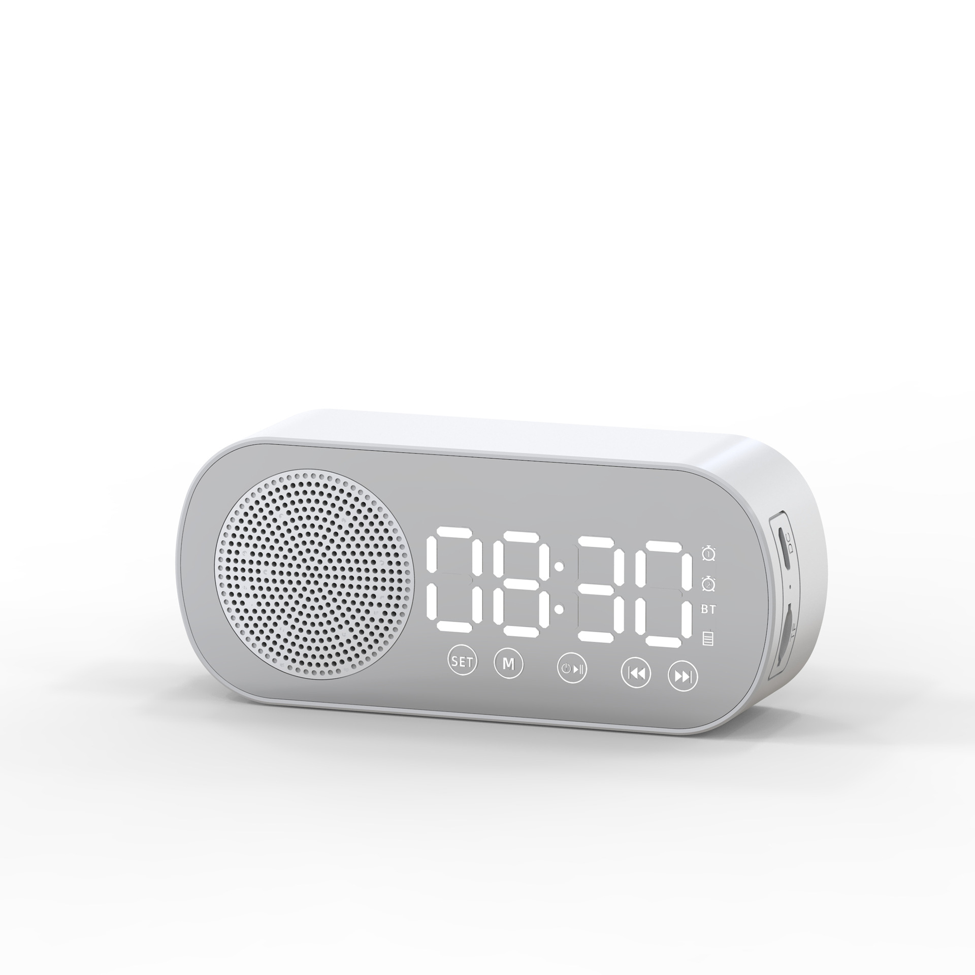 Strictly selected clock speaker Bluetooth speaker gift clock alarm smart speaker heavy bass card small speaker