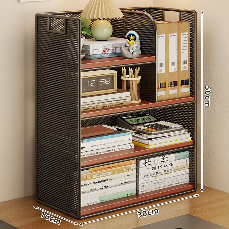 Desktop Storage Rack for Home Study Desk Book Storage Rack, Living Room Snack Rack, Cup Holder, Office Desk Organizer