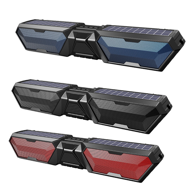 Solar Audio Bluetooth Outdoor Speaker Long Strip Radio Bluetooth Speaker Wireless Soundbar