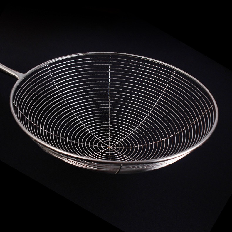 Household stainless steel colander 304 stainless steel strainer, kitchen filter mesh, noodle strainer, frying hot pot colander
