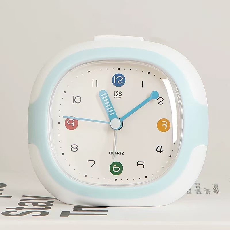 Silent Alarm Clock New Product, Student Bedside Small Alarm Clock, Bedroom Night Light Clock Desktop Clock