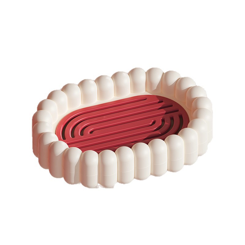 Home drainage soap dish, double-layer thickened water-control soap dish, home soap rack, dormitory cute laundry soap dish 2024