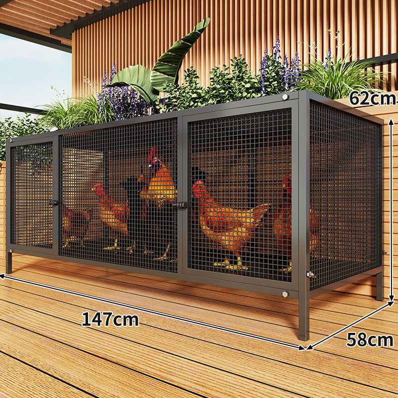 Extra Large Chicken Coop for Outdoor Poultry Farming, Anti-weasel, Rural Chicken Coop, Multi-functional Goose Duck Rabbit Cage