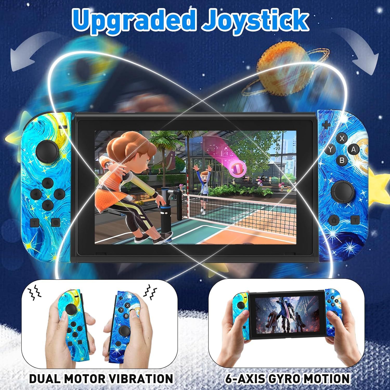 Switch Joy-Con Bluetooth handle NS game left and right wireless RGB with light small handle