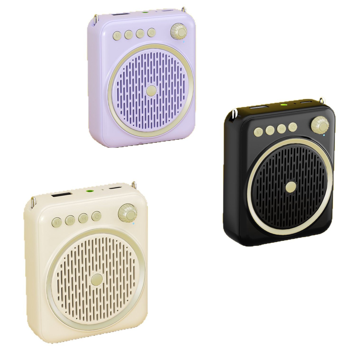 New Custom Mold Portable Bee Amplifier Teacher Teaching Loudspeaker Bluetooth U Disk Loudspeaker Player