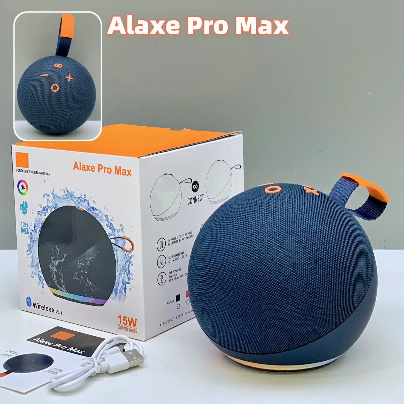 New Alaxe Pro Wireless Bluetooth Speaker Fabric Card Mini Subwoofer Sound