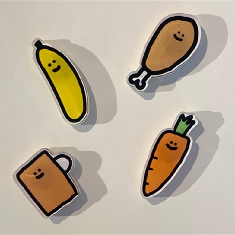 Acrylic Fridge Magnet Message Fridge Decoration Resin Mini Fridge Door Gift Magnetic