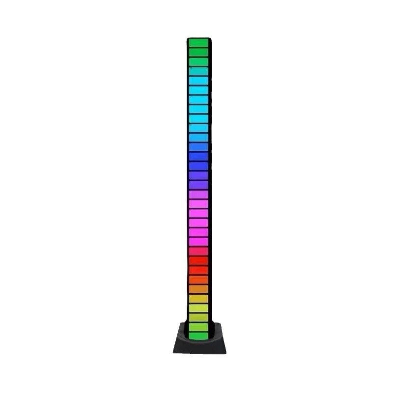 Magnetic RGB Sound Pickup Atmosphere Light for Computer Desktop Audio Car Audio Voice Control Rhythm LED Music Atmosphere Light