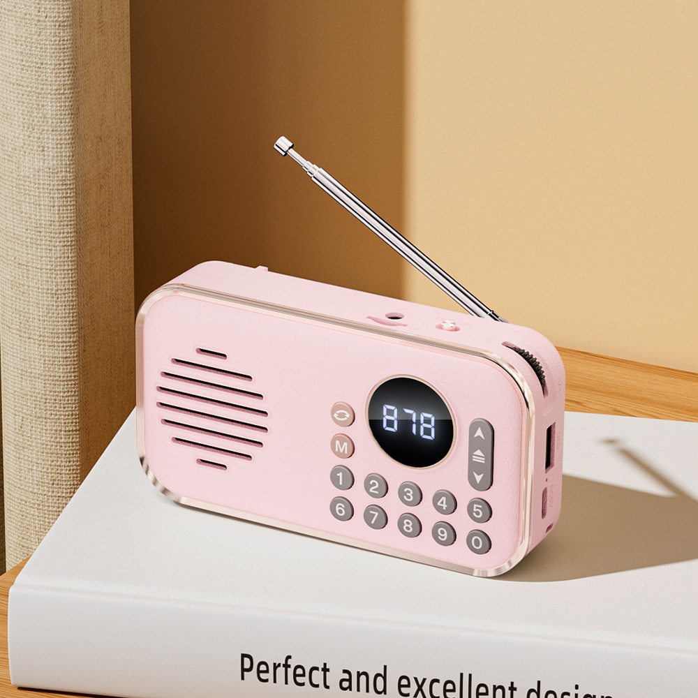 New Elderly Radio Walkman Bluetooth Speaker Portable Music Player Card Insert U Disk Audio