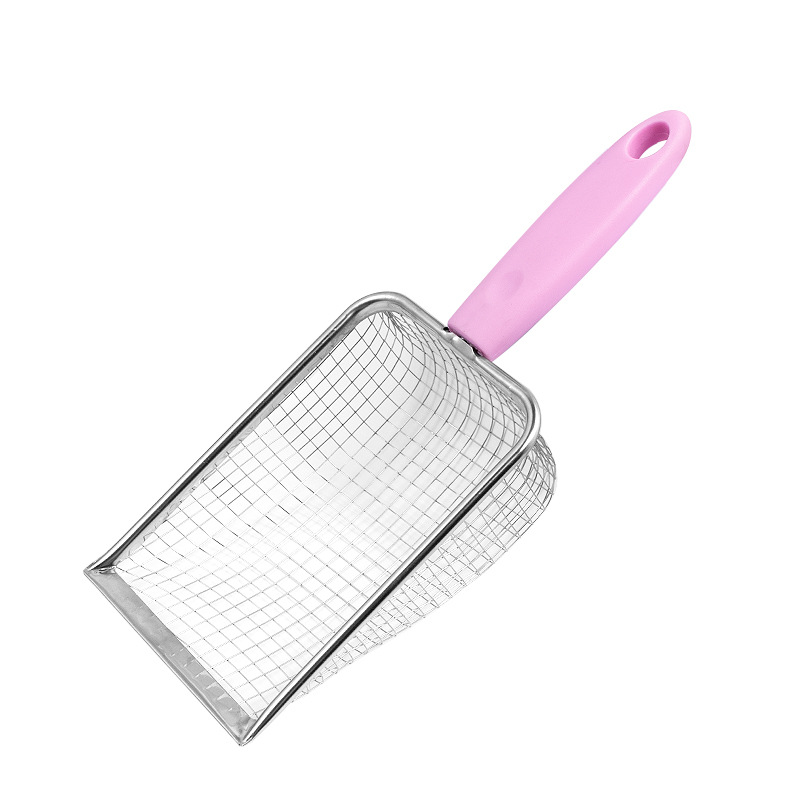 Stainless steel metal cat litter scoop, large size cat poop scoop, cat pet scoop, beach shovel