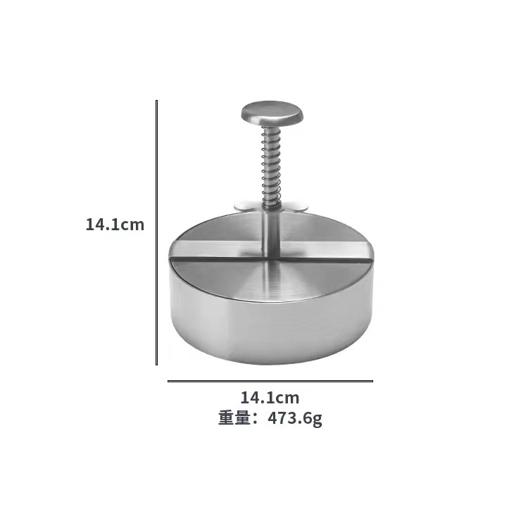 Stainless steel burger press round patty press beef patty DIY rice ball mold kitchen tool press