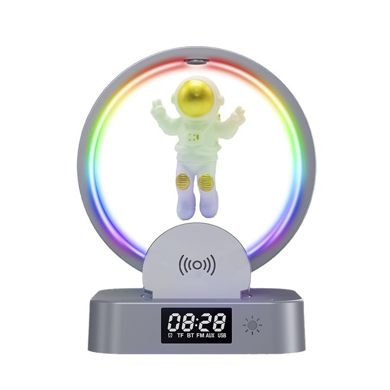 Y-558 Magnetic levitation astronaut Bluetooth speaker clock spaceman audio RGB computer subwoofer gift