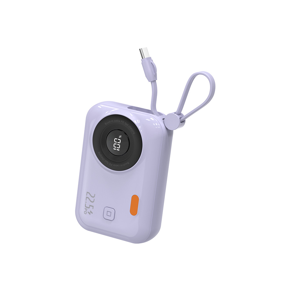 3C certified power bank Apple PD fast charging 10000mAh dual cable compact portable mobile power supply gift