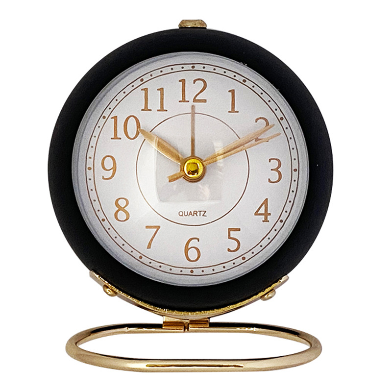 Sales metal simple alarm clock decorative ornament living room bedroom student children alarm clock 023