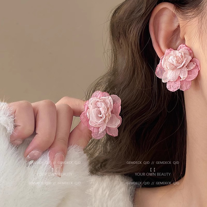 Full Diamond Long Tassel Earrings Exaggerated Long Stud Earrings Birthday Dinner Ear Accessories Ear Drops